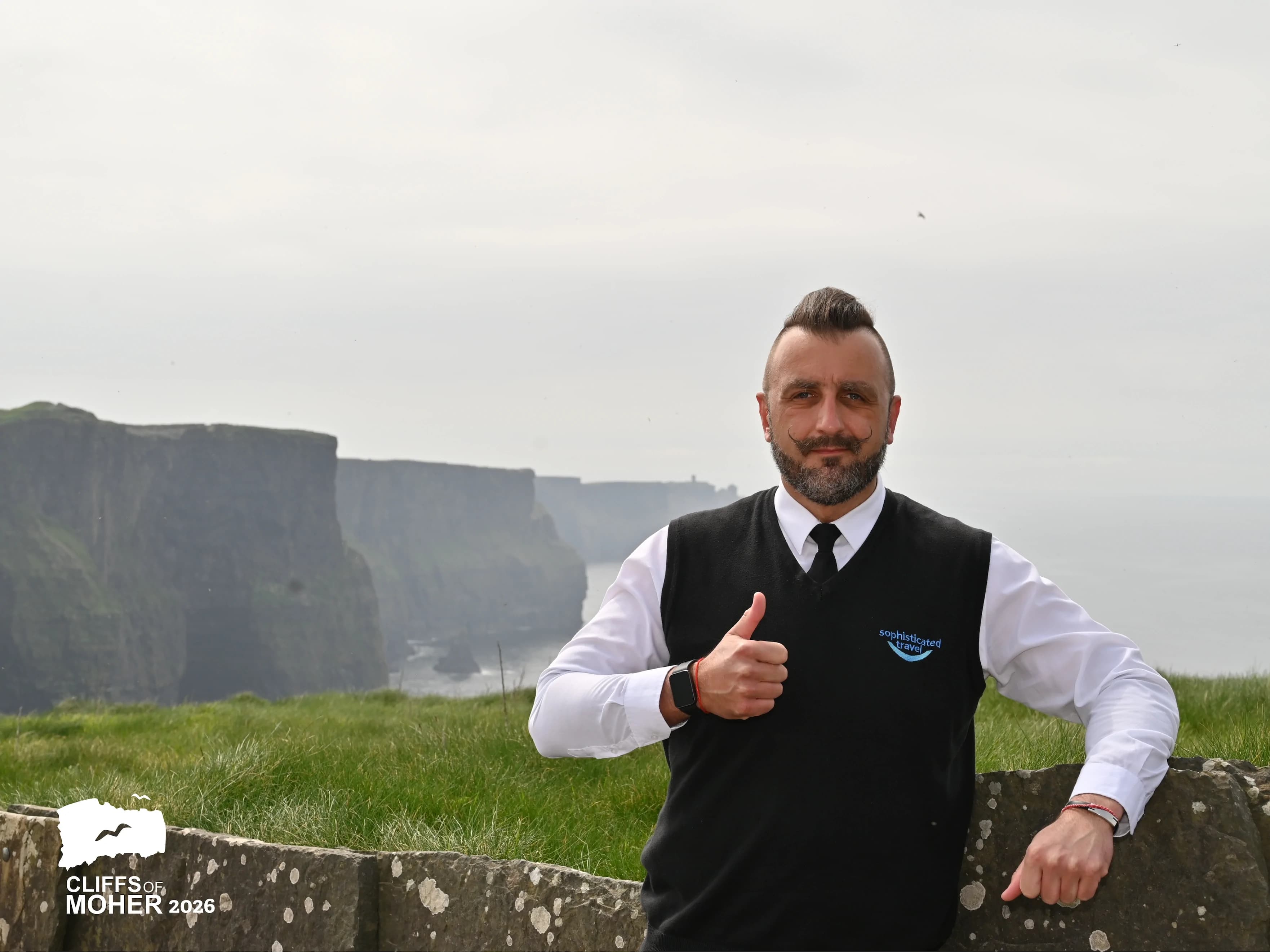 Sebastian providing a private chauffeur tour at the Cliffs of Moher, Ireland